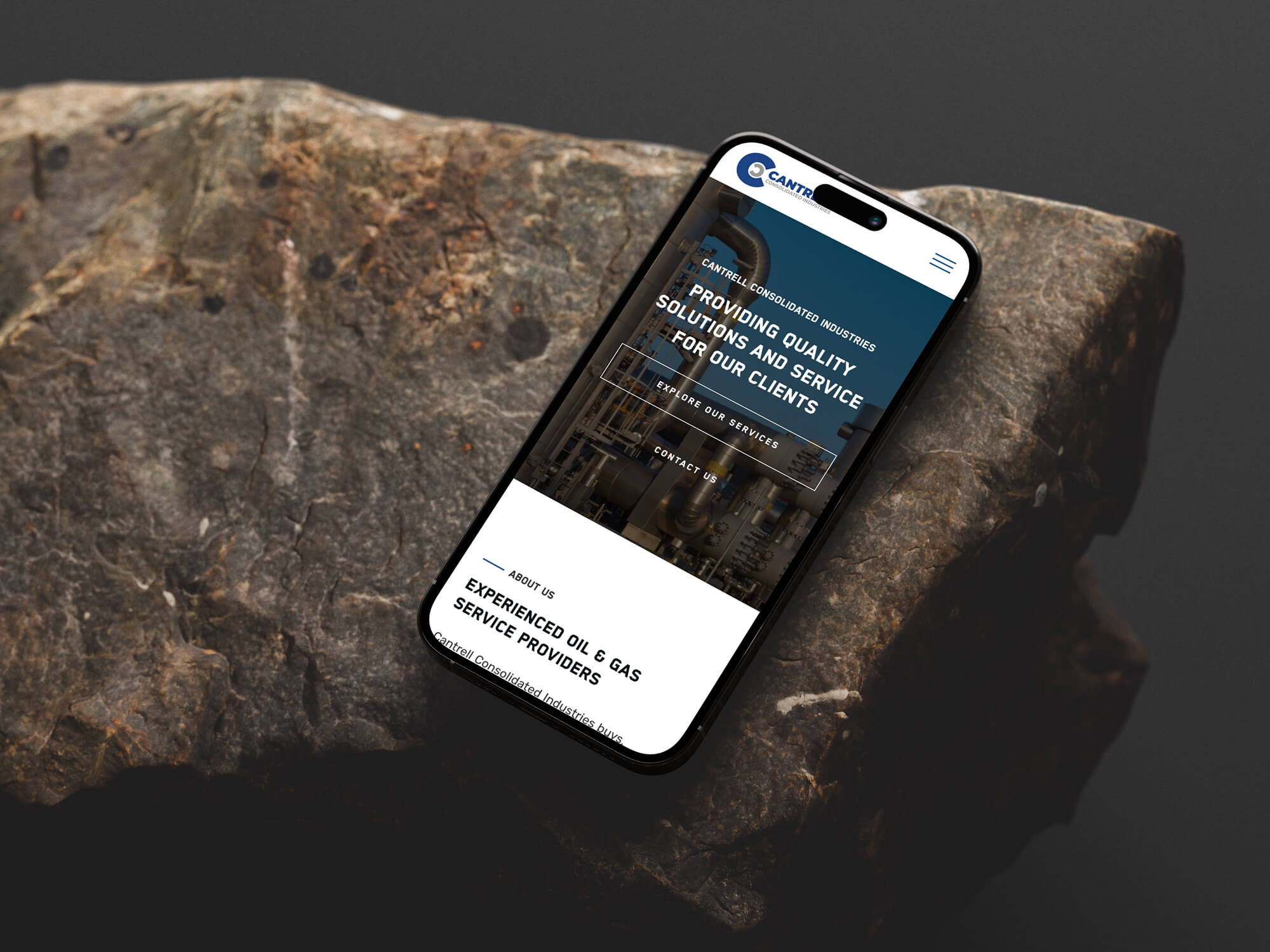 Cantrell Consolidated Industries website designed by Bailes Zindler