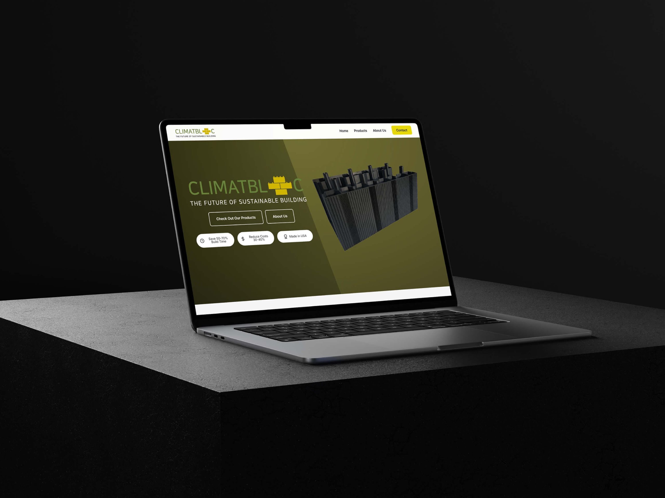 ClimatBloc website designed by Bailes Zindler
