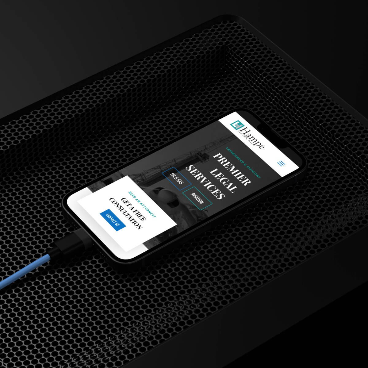 Hampe Law website designed by Bailes Zindler