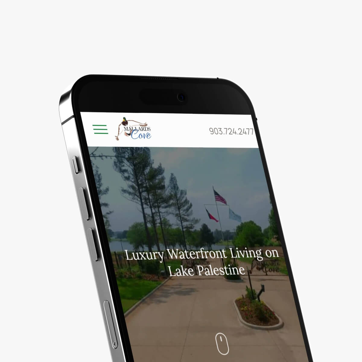 Mallards Cove website designed by Bailes Zindler